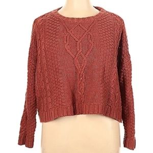 Long Red Mudd sweater